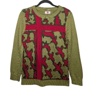 Canadian Tire Women's Small Grinch Green Ugly Gift Wrap Christmas Sweater
